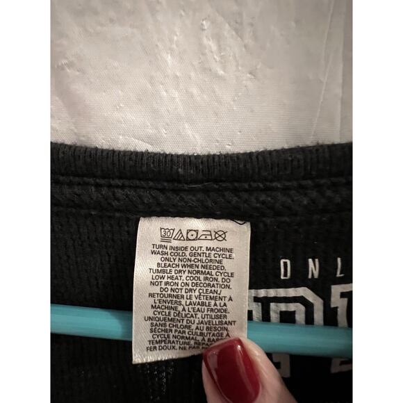 Pink Boo Yah Skeleton Pattern Thermal Waffle Knit One Piece Jammies Sz M - Picture 4 of 8